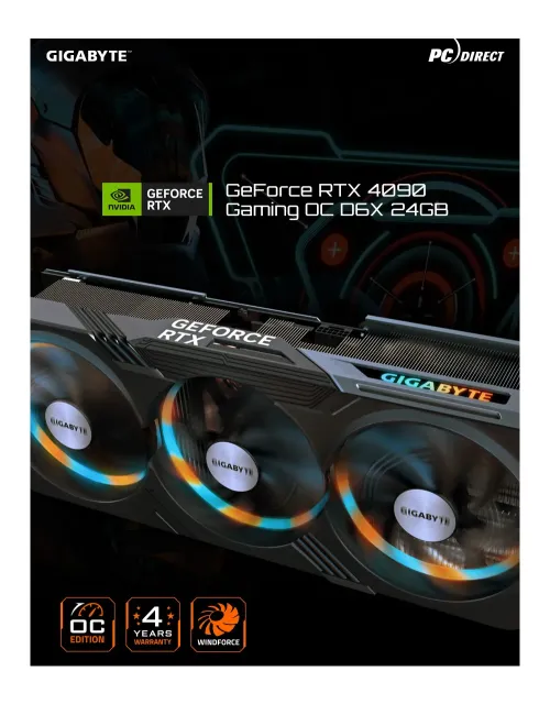 GIGABYTE 지포스 RTX 4090 Gaming OC D6X 24GB 피씨디렉트