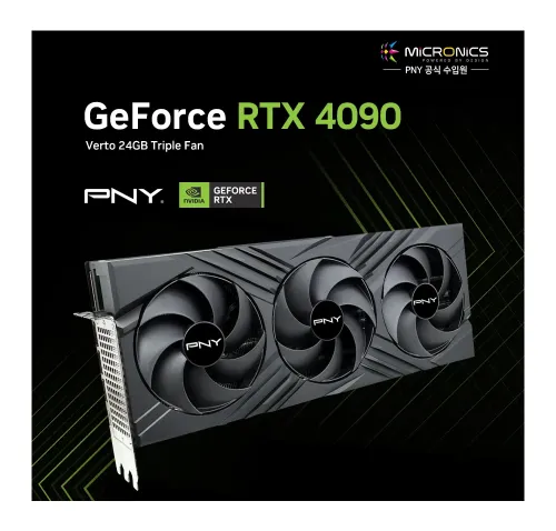 PNY 지포스 RTX 4090 VERTO D6X 24GB Triple 마이크로닉스